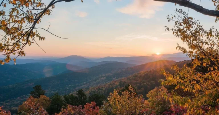 A Sunset over the Talimena Scenic Byway